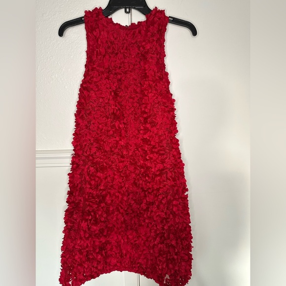 J. Crew Red floral texture Mini Dress Vibrant and Chic size 6 - Picture 5 of 11